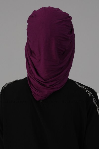 Isabella - Lila Baumwolle Turban - Ayse Turban