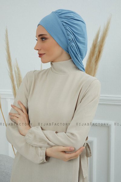 Isabella - Sky Blue Baumwolle Turban