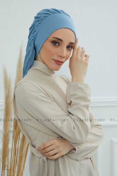 Isabella - Sky Blue Baumwolle Turban