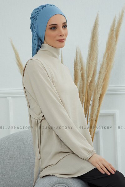 Isabella - Sky Blue Baumwolle Turban