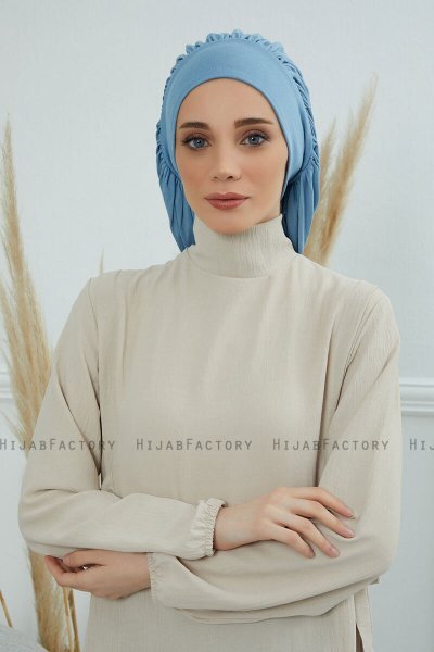 Isabella - Sky Blue Baumwolle Turban