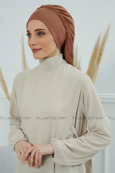 Isabella - Caramel Baumwolle Turban