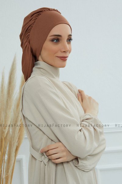 Isabella - Caramel Baumwolle Turban