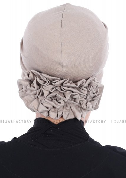 Elisabeth - Taupe Baumwolle Turban