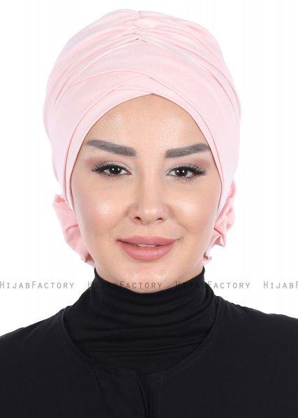 Elisabeth - Altrosa Baumwolle Turban