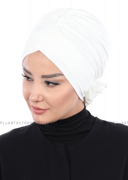 Elisabeth - Creme Baumwolle Turban