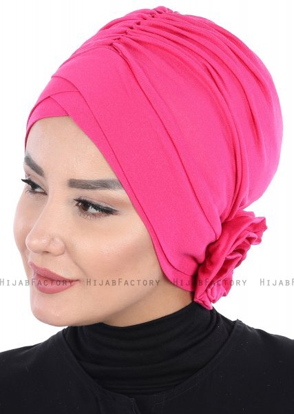 Elisabeth - Fuchsie Baumwolle Turban