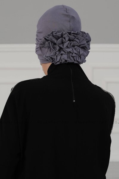 Elisabeth - Grau Baumwolle Turban