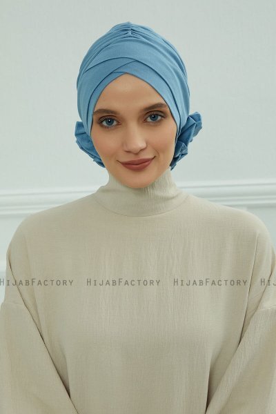 Elisabeth - Sky Blue Baumwolle Turban