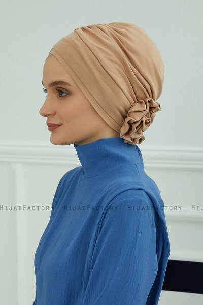Elisabeth - Sand Baumwolle Turban