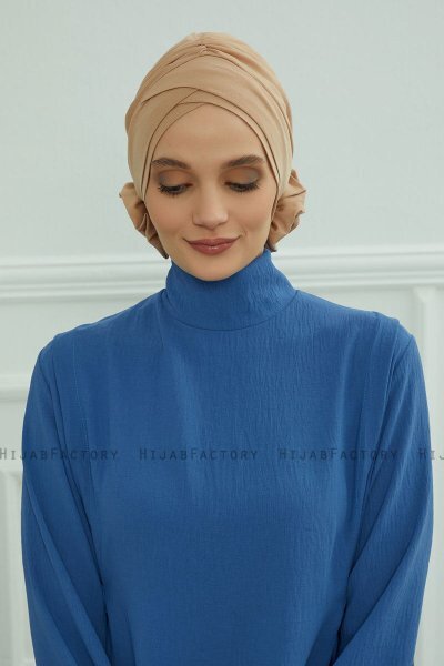 Elisabeth - Sand Baumwolle Turban
