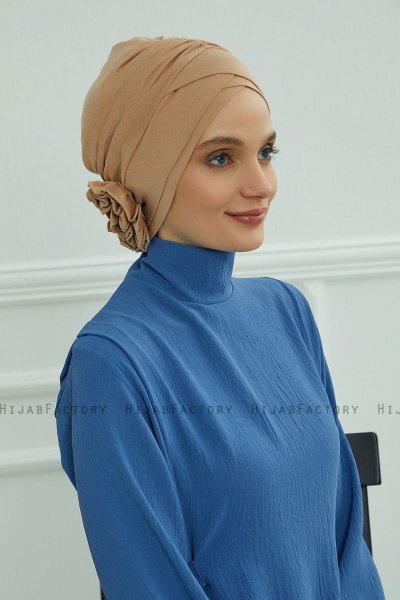 Elisabeth - Sand Baumwolle Turban