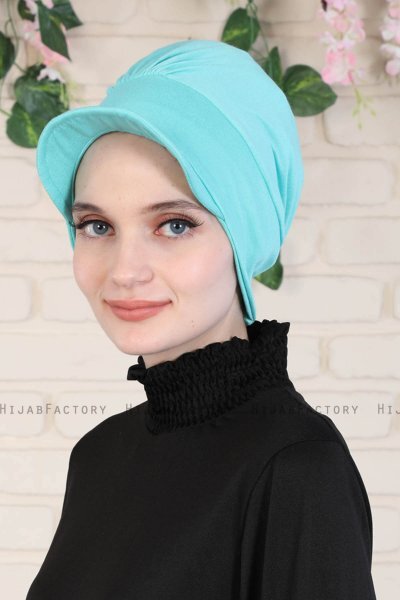 Sandra - Türkis Baumwolle Turban - Ayse Turban