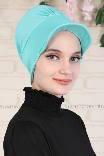 Sandra - Türkis Baumwolle Turban - Ayse Turban