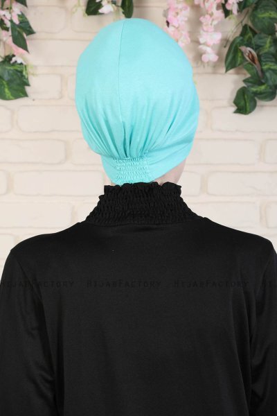 Sandra - Türkis Baumwolle Turban - Ayse Turban