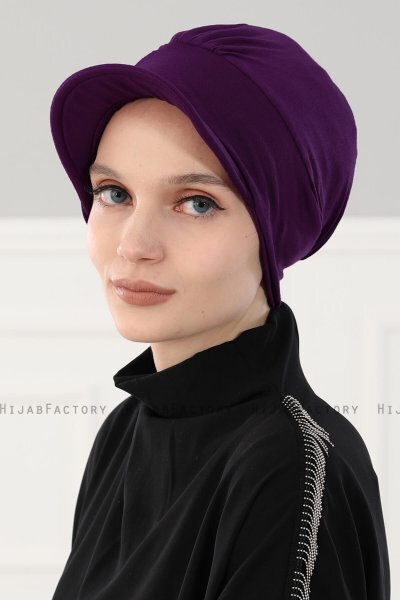 Sandra - Lila Baumwolle Turban - Ayse Turban