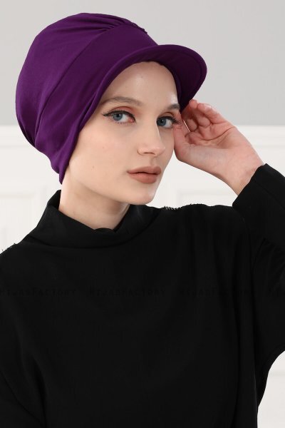 Sandra - Lila Baumwolle Turban - Ayse Turban