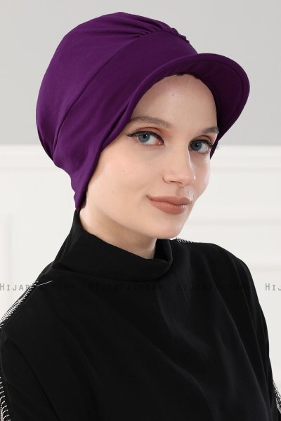 Sandra - Lila Baumwolle Turban - Ayse Turban