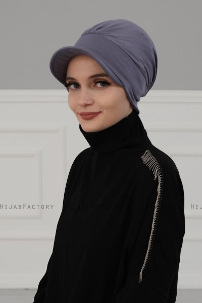 Sandra - Grau Baumwolle Turban - Ayse Turban