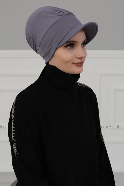 Sandra - Grau Baumwolle Turban - Ayse Turban