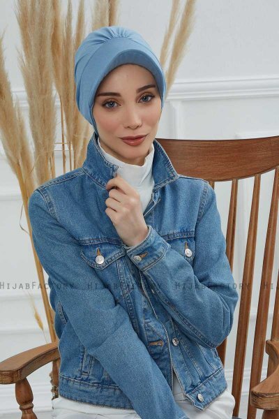 Sandra - Sky Blue Baumwolle Turban