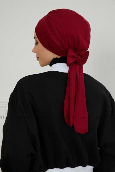 Ellie - Bordeaux Baumwolle Turban