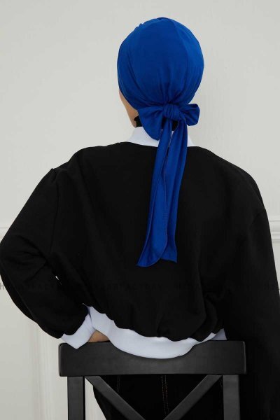 Ellie - Blau Baumwolle Turban