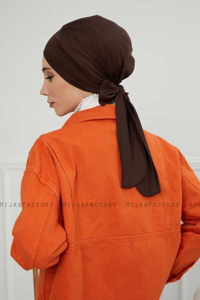 Ellie - Braun Baumwolle Turban