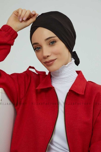 Ellie - Schwarz Baumwolle Turban