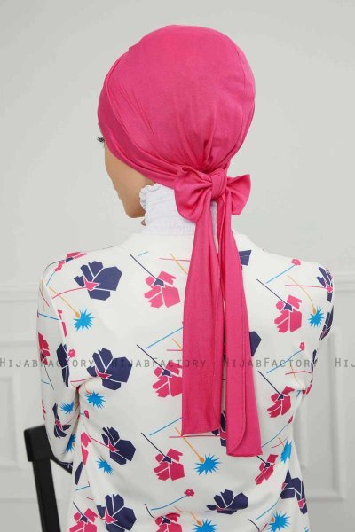 Ellie - Fuchsie Baumwolle Turban
