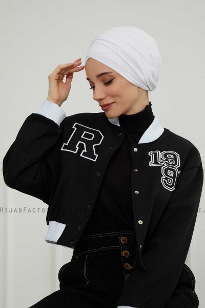 Ellie - Weiß Baumwolle Turban