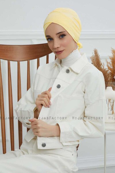 Ellie - Gelb Baumwolle Turban