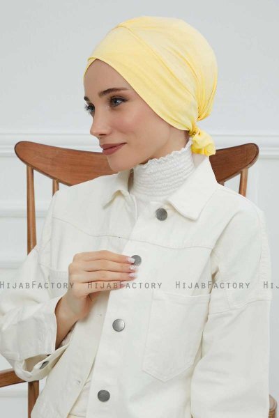 Ellie - Gelb Baumwolle Turban