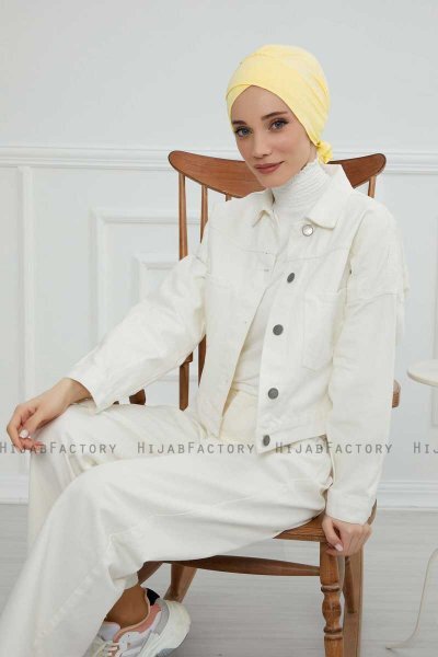 Ellie - Gelb Baumwolle Turban