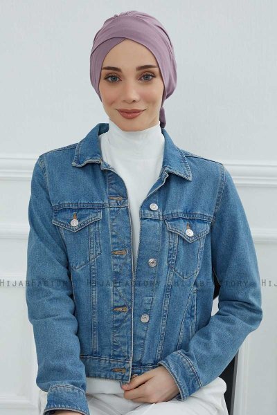Ellie - Lilac Baumwolle Turban
