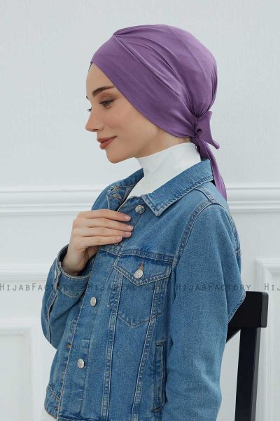 Ellie - Violet Baumwolle Turban