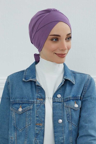 Ellie - Violet Baumwolle Turban