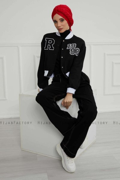 Theresa - Rot Baumwolle Turban - Ayse Turban