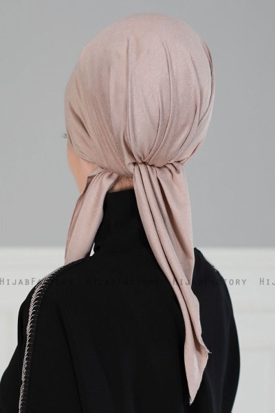 Felicia - Taupe Baumwolle Turban