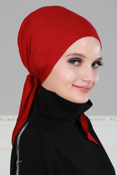 Felicia - Bordeaux Baumwolle Turban