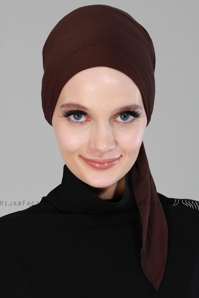 Felicia - Braun Baumwolle Turban