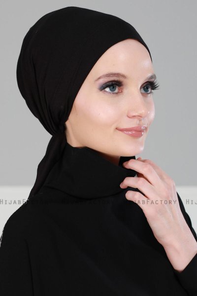 Felicia - Schwarz Baumwolle Turban