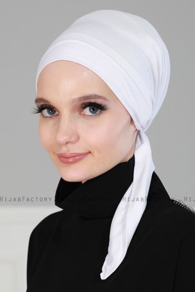 Felicia - Weiß Baumwolle Turban