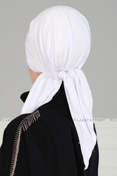 Felicia - Weiß Baumwolle Turban