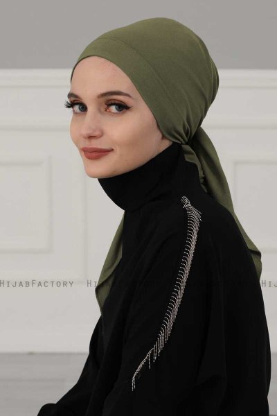 Felicia - Khaki Baumwolle Turban