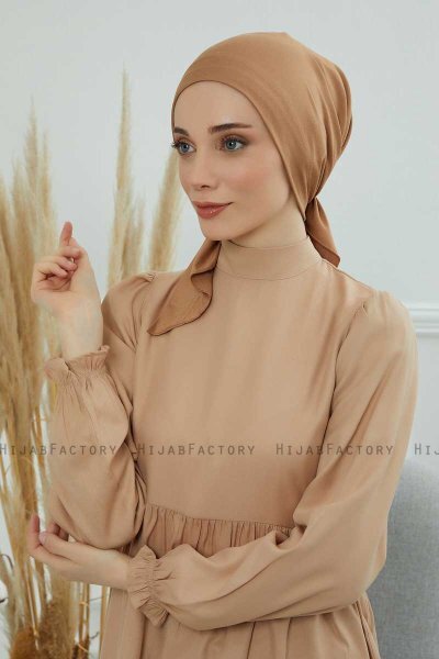 Felicia - Hellbraun Baumwolle Turban