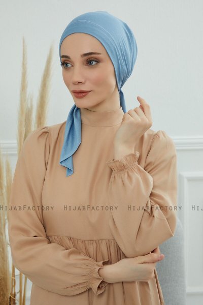 Felicia - Sky Blue Baumwolle Turban