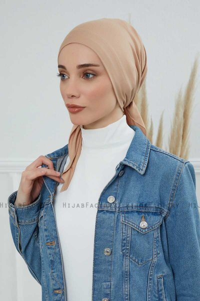 Felicia - Sand Baumwolle Turban