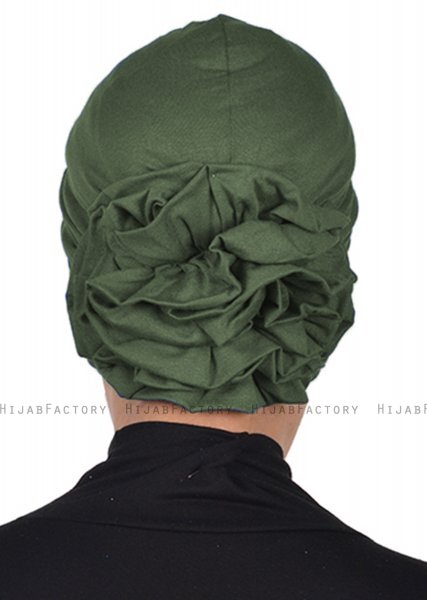 Kerstin - Khaki Baumwolle Turban