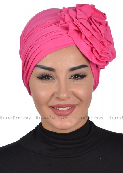 Kerstin - Fuchsie Baumwolle Turban - Ayse Turban